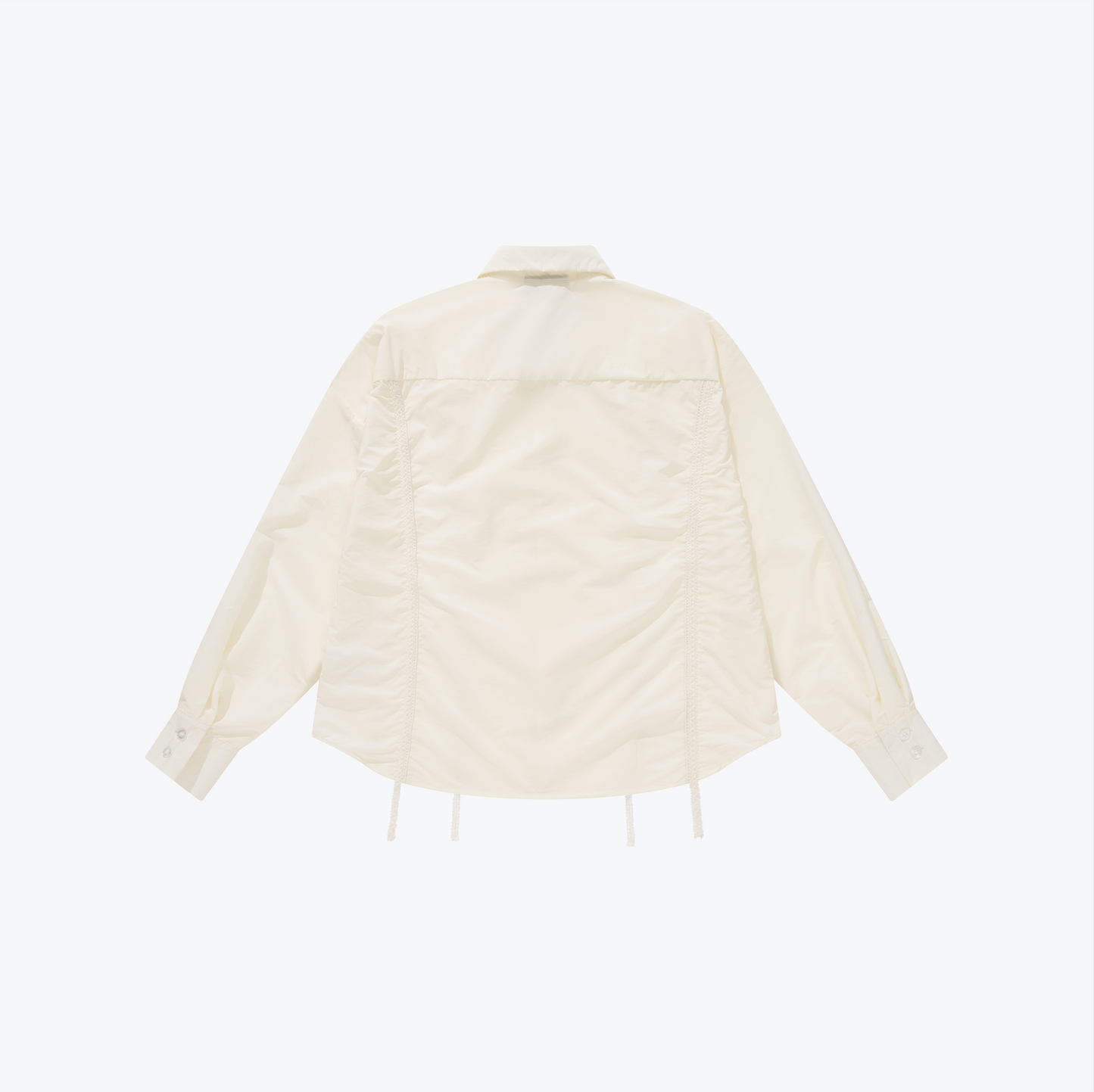 Chest Hole Oversize Shirt White【L25-22WH】