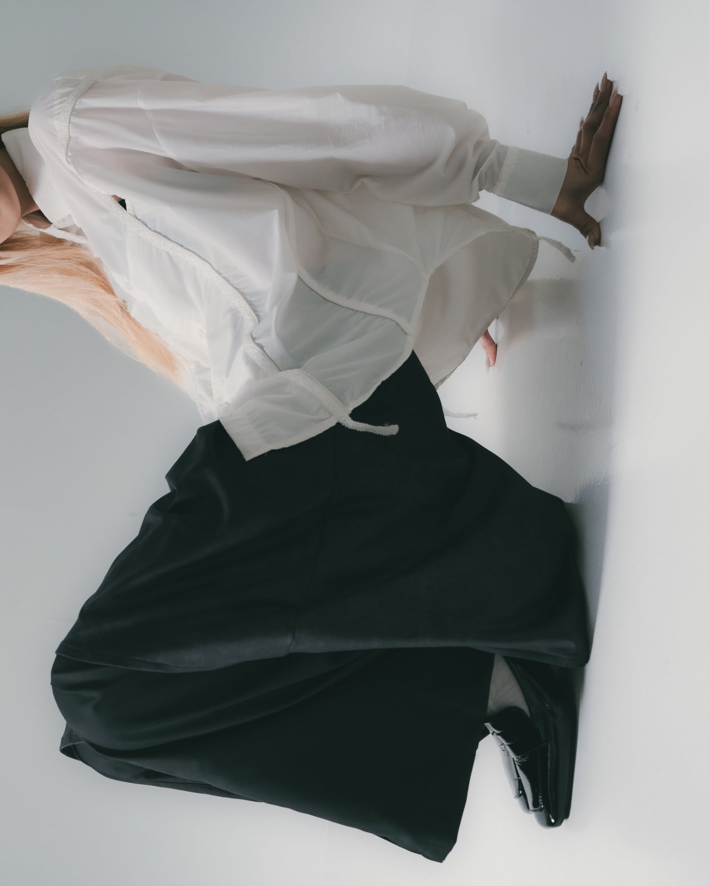 Washed Mini Skirt Charoal【L25-16CH】