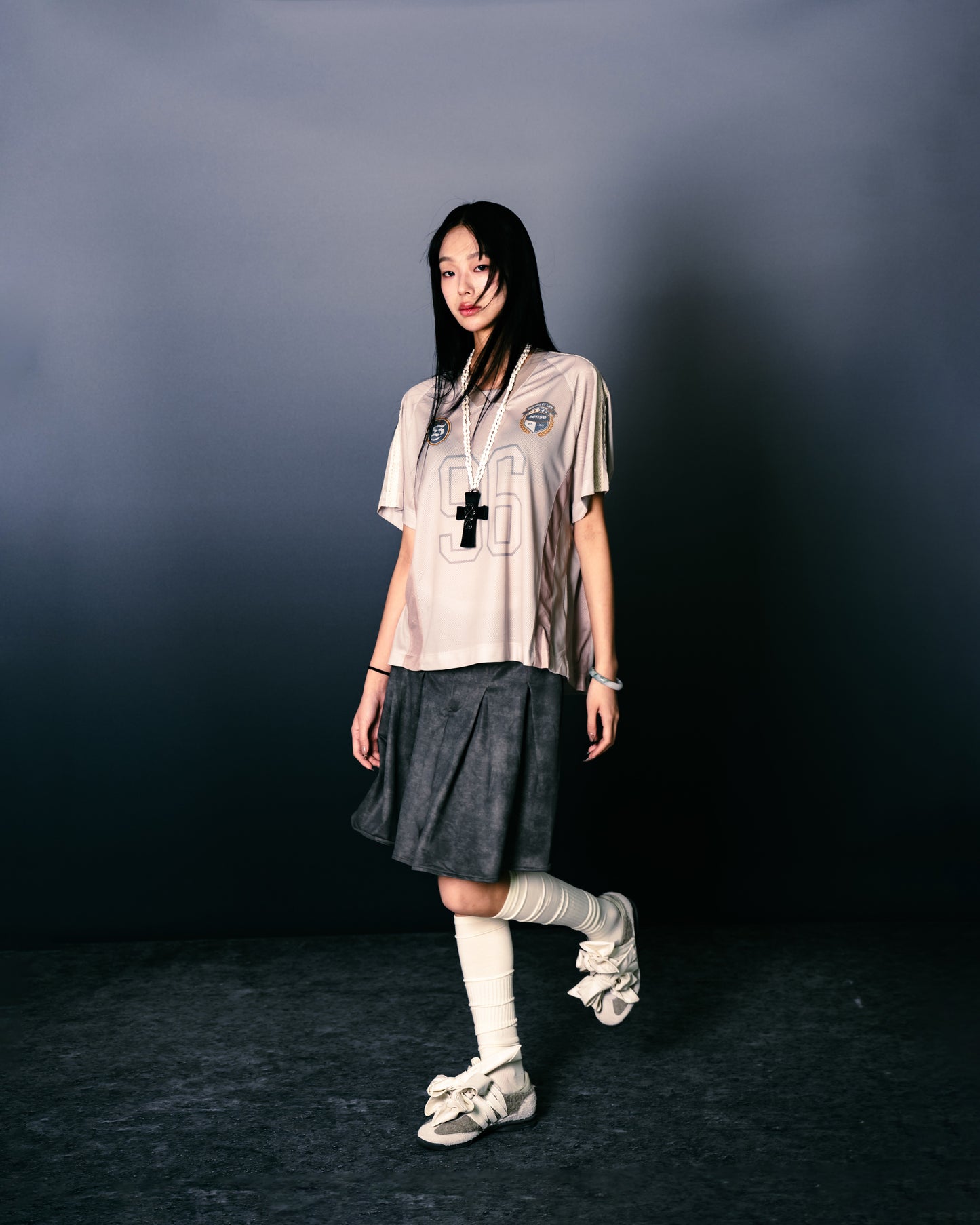 Washed Mini Skirt Dirty Sand【L25-16DS
