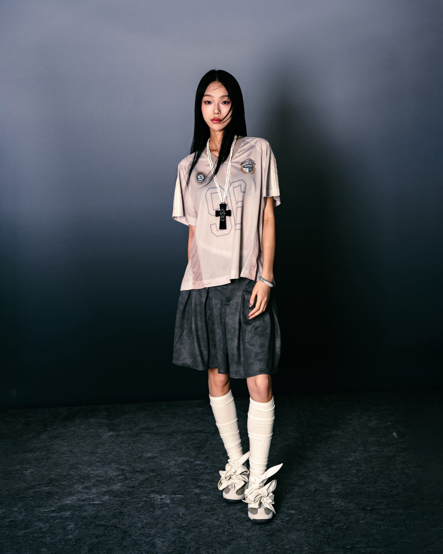 Washed Mini Skirt Dirty Sand【L25-16DS