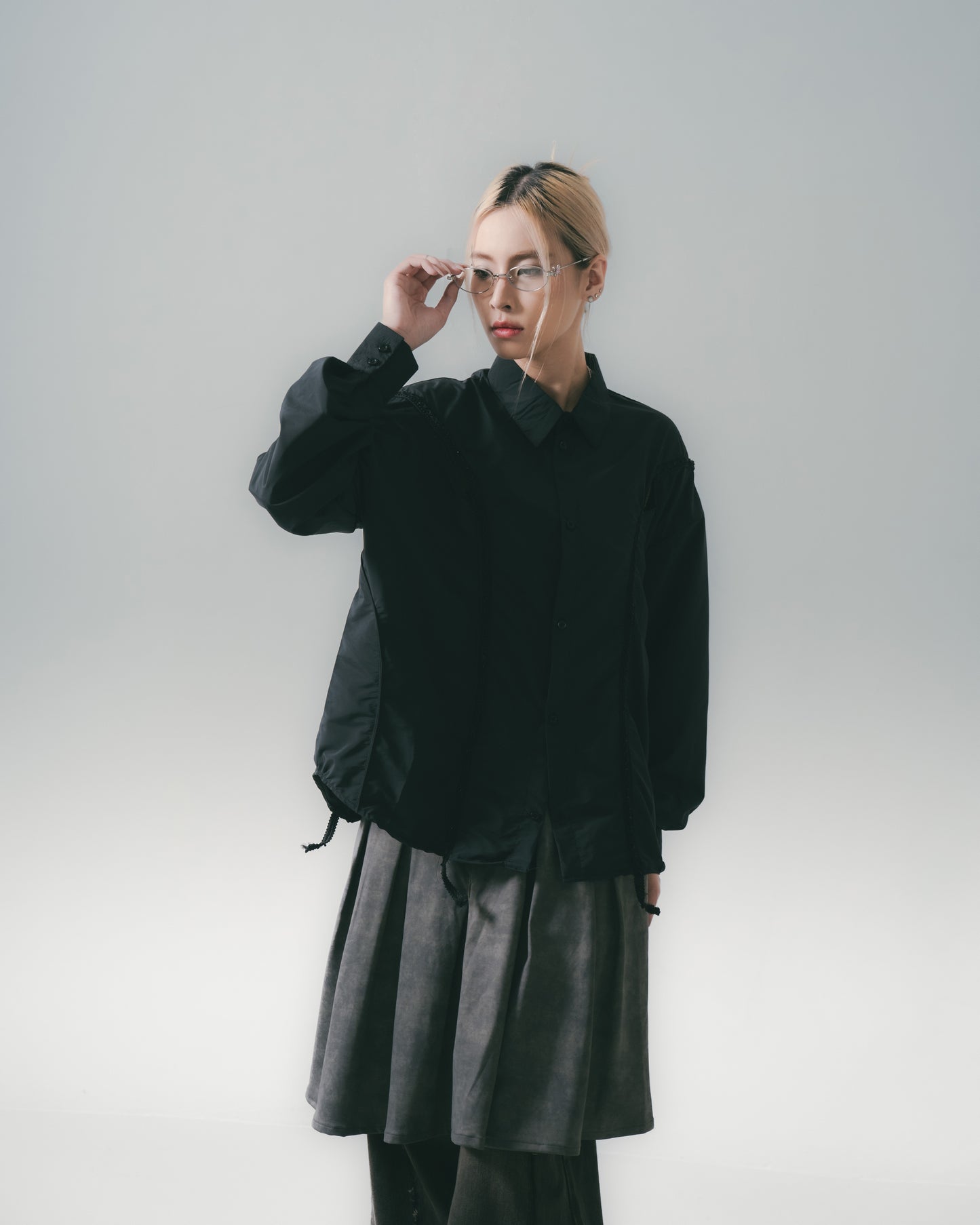 Washed Mini Skirt Dirty Sand【L25-16DS