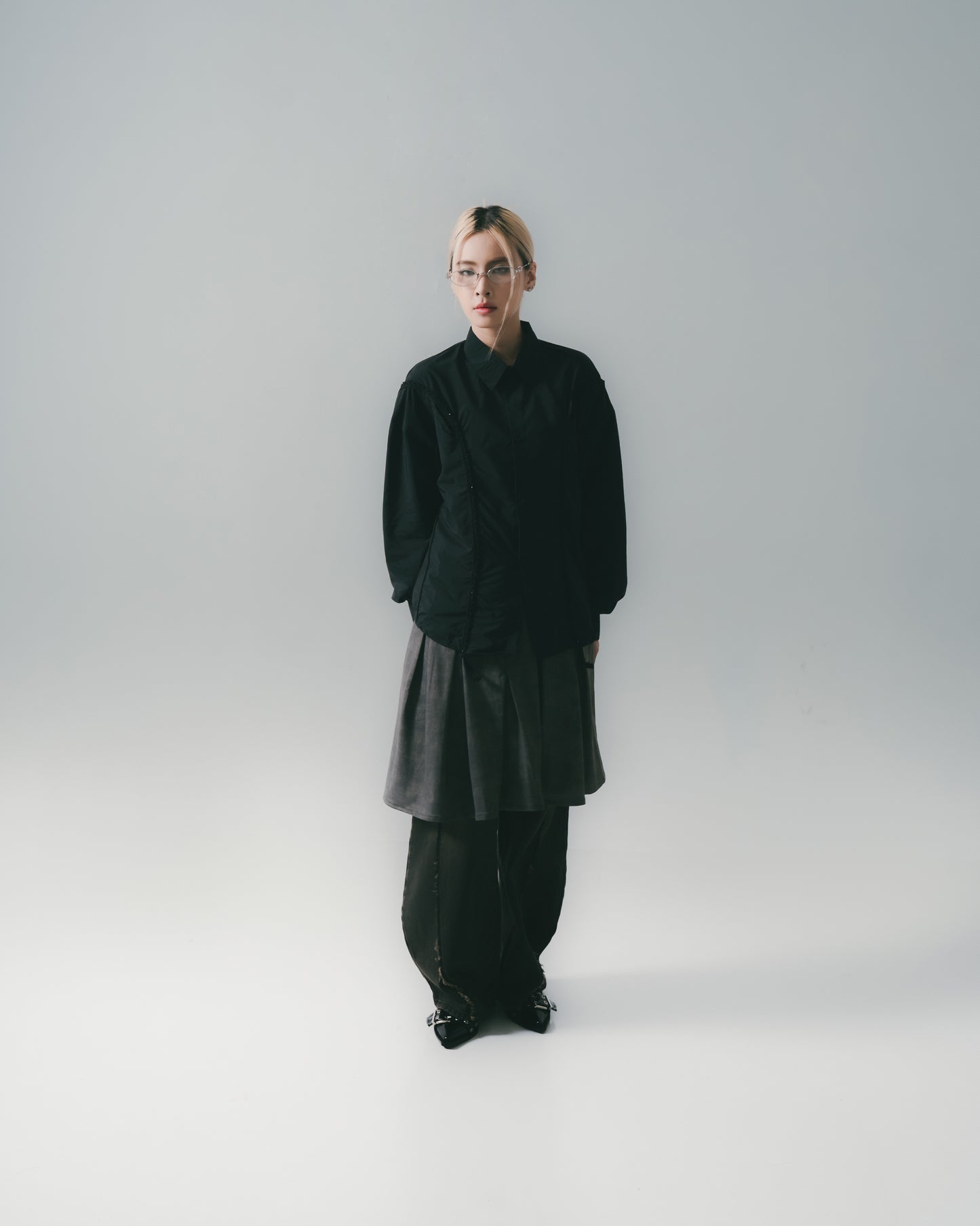 Washed Mini Skirt Dirty Sand【L25-16DS