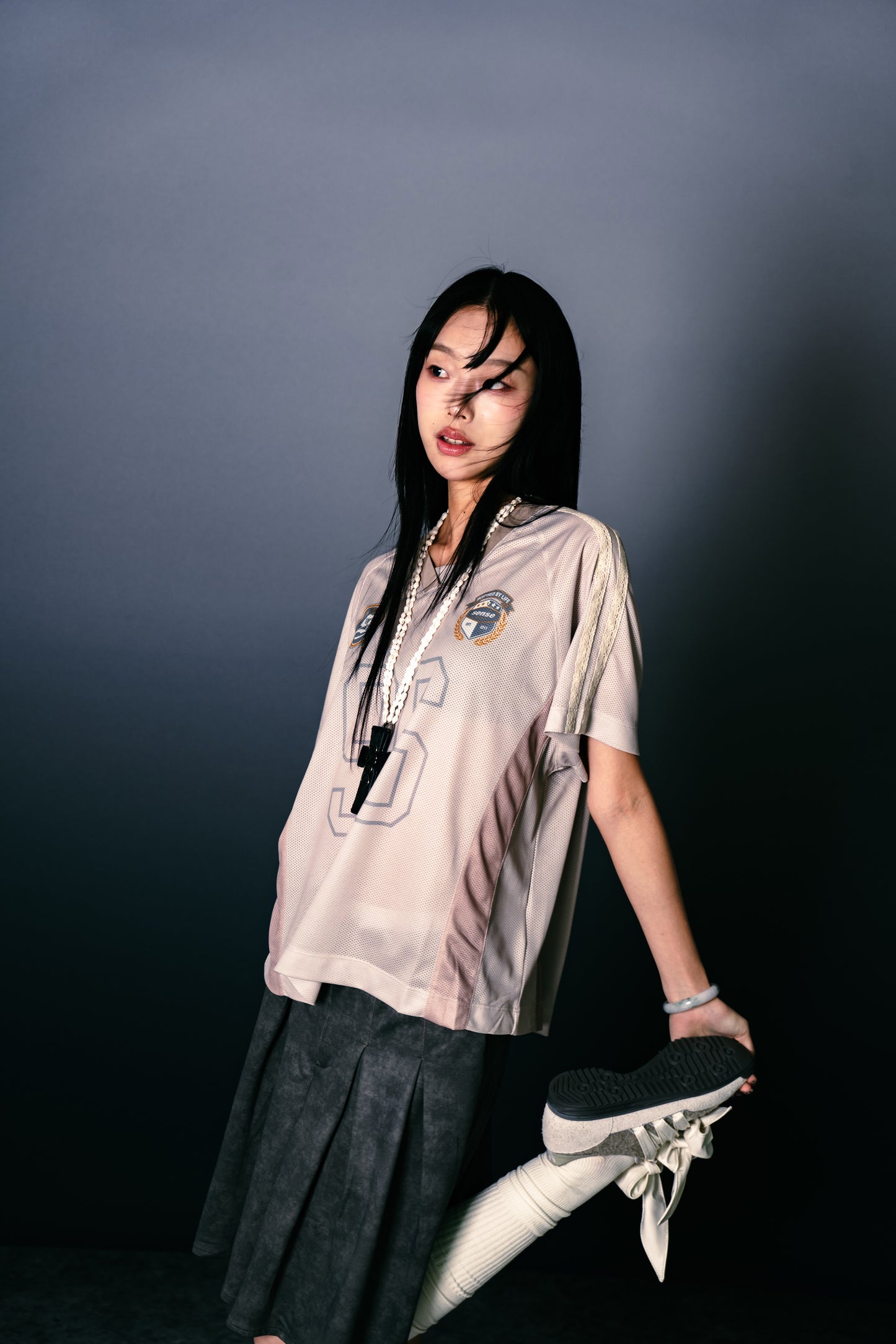 Washed Mini Skirt Dirty Sand【L25-16DS