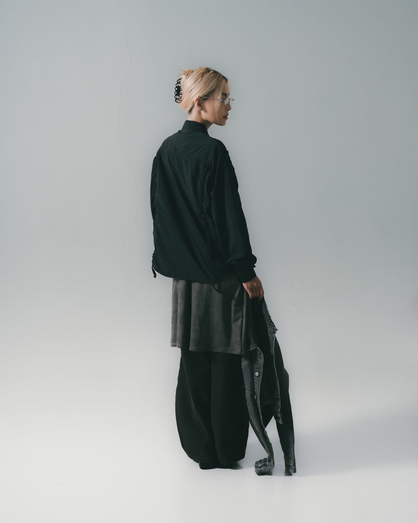 Washed Mini Skirt Dirty Sand【L25-16DS