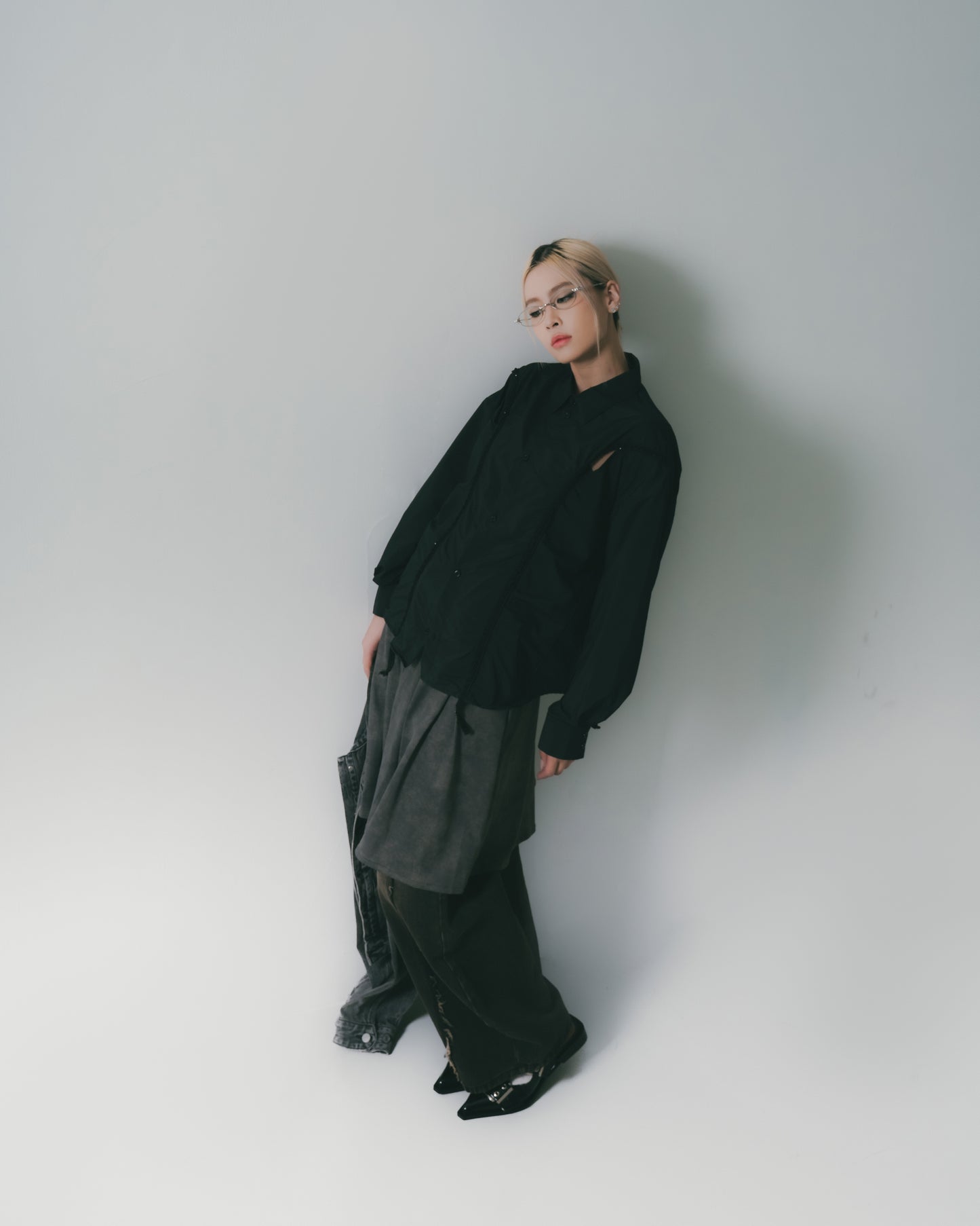 Washed Mini Skirt Dirty Sand【L25-16DS