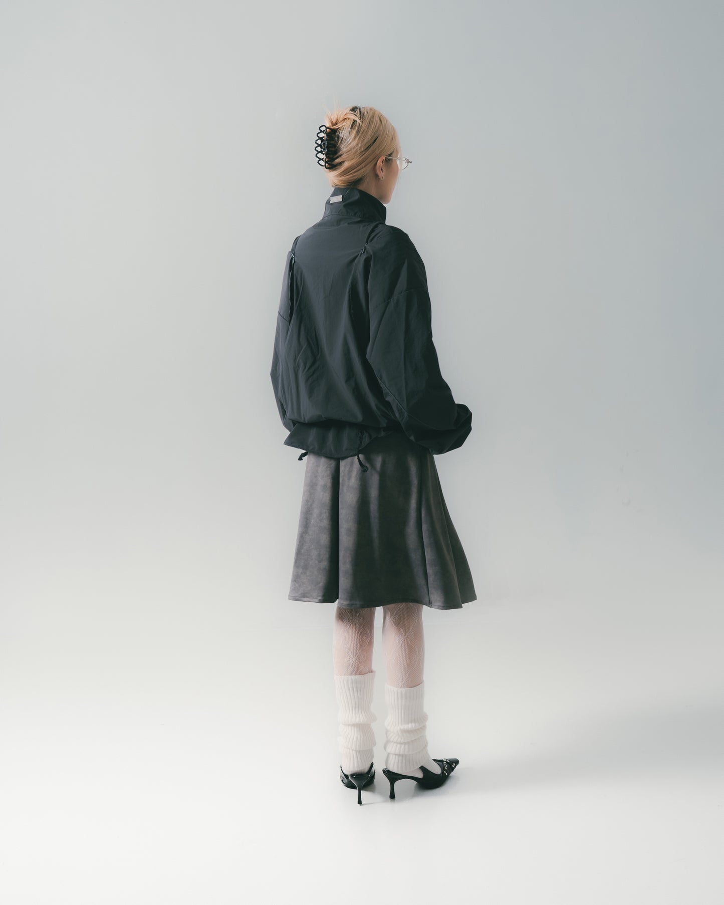 Washed Mini Skirt Dirty Sand【L25-16DS