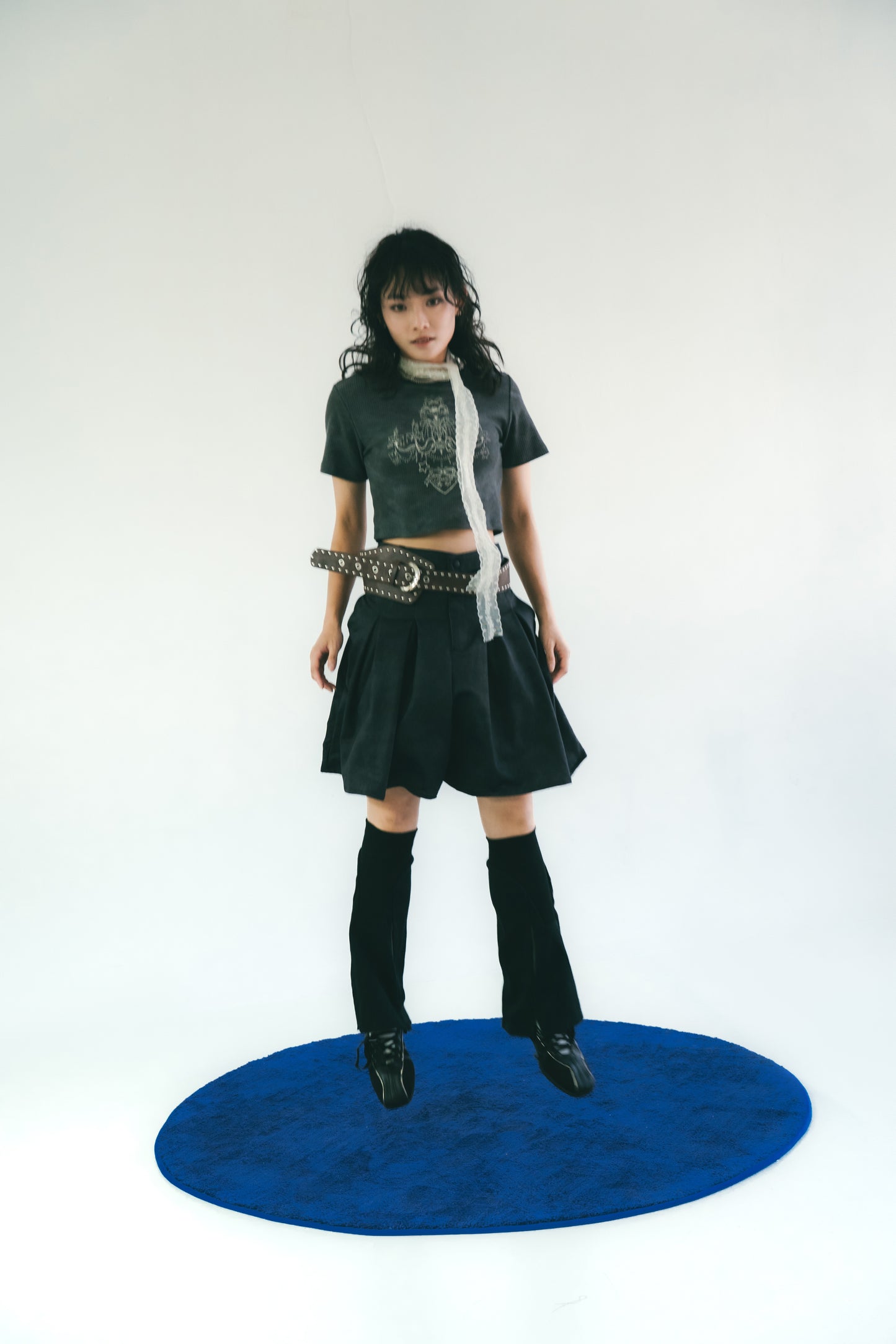 Crystal Chandelier Printed Top Black【L25-T05BK】