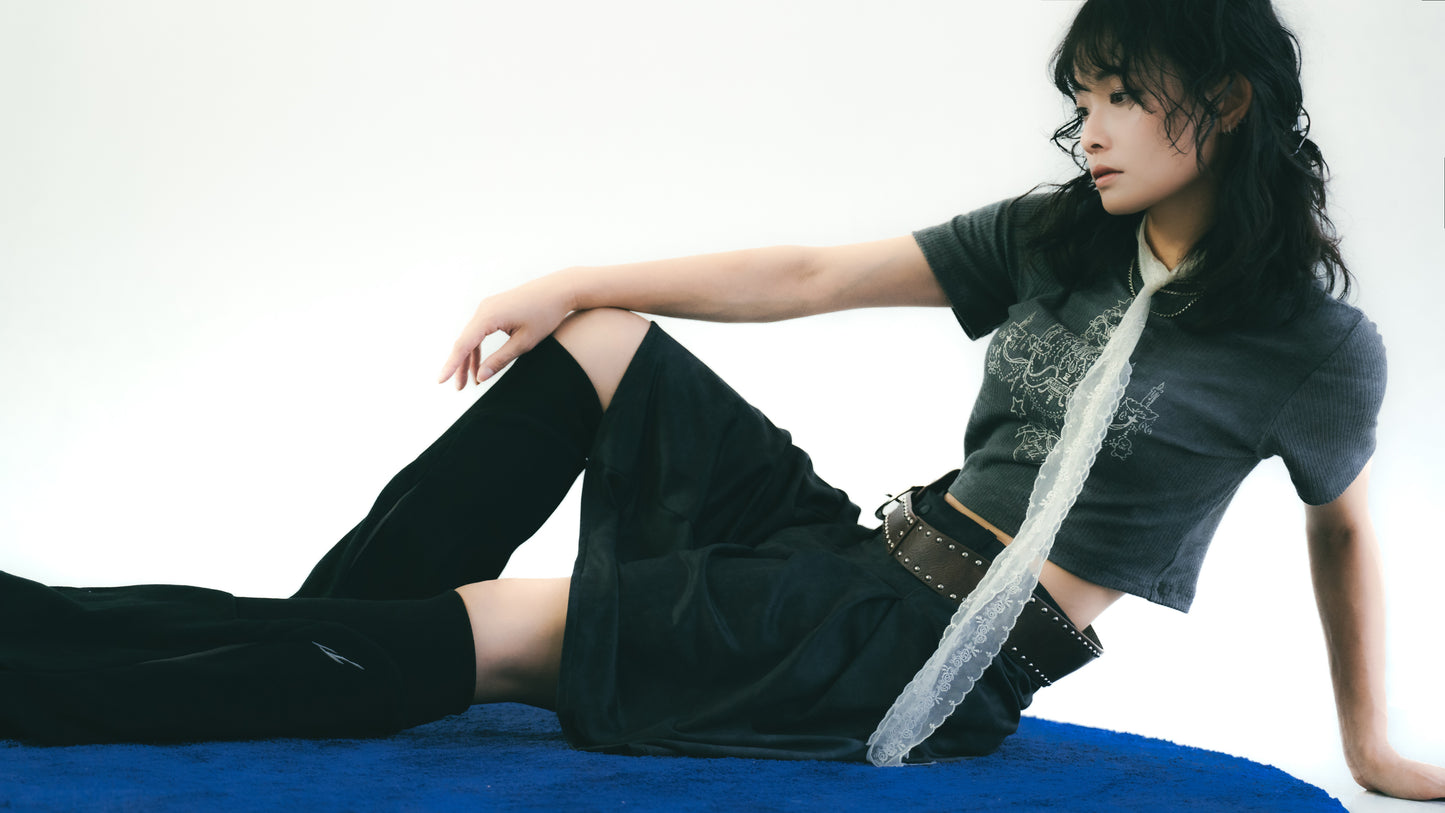 Crystal Chandelier Printed Top Black【L25-T05BK】