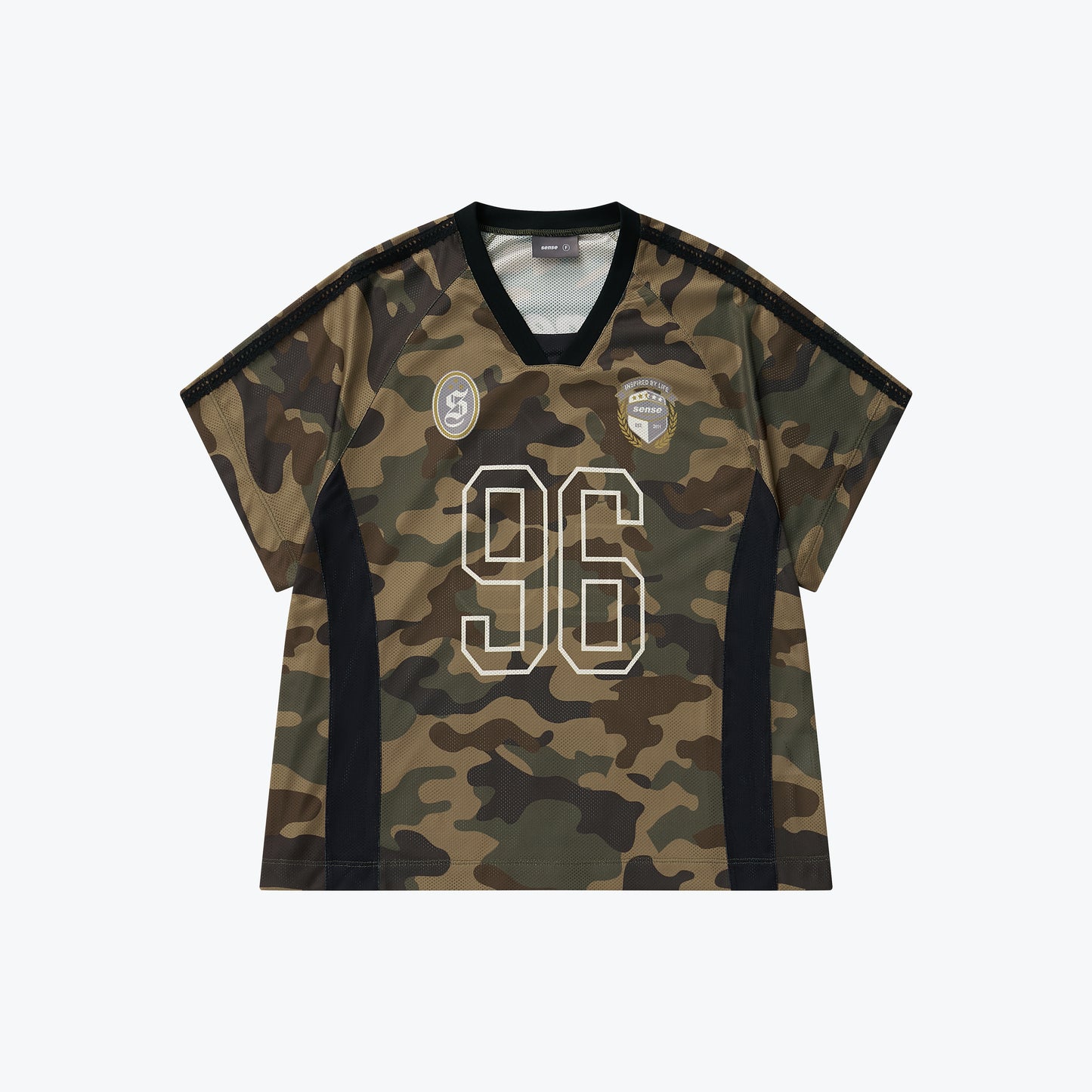 Football Mesh Oversize T-Shirts Camo【L25-T01CA】