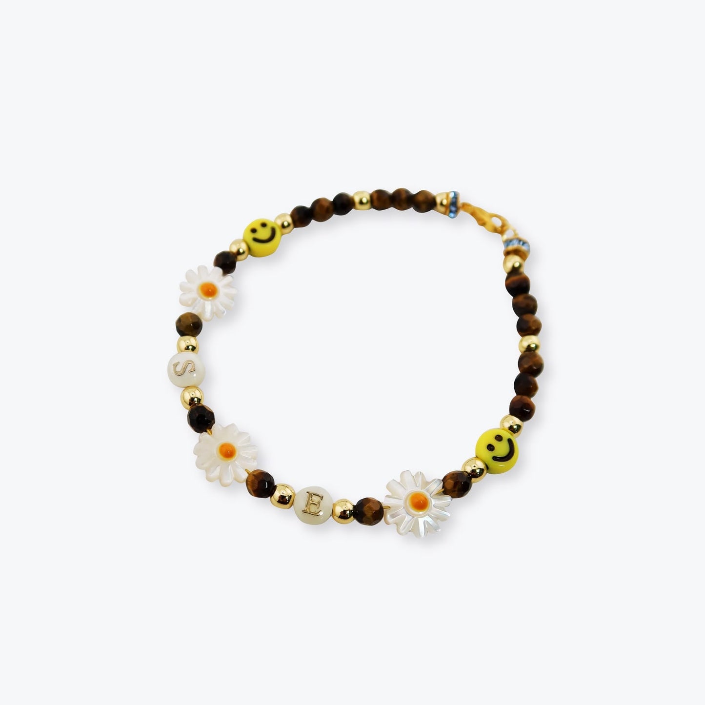 
                  
                    Tiger's Eye Three Flowers S.E Bracelet【SFX-015-BRX】
                  
                
