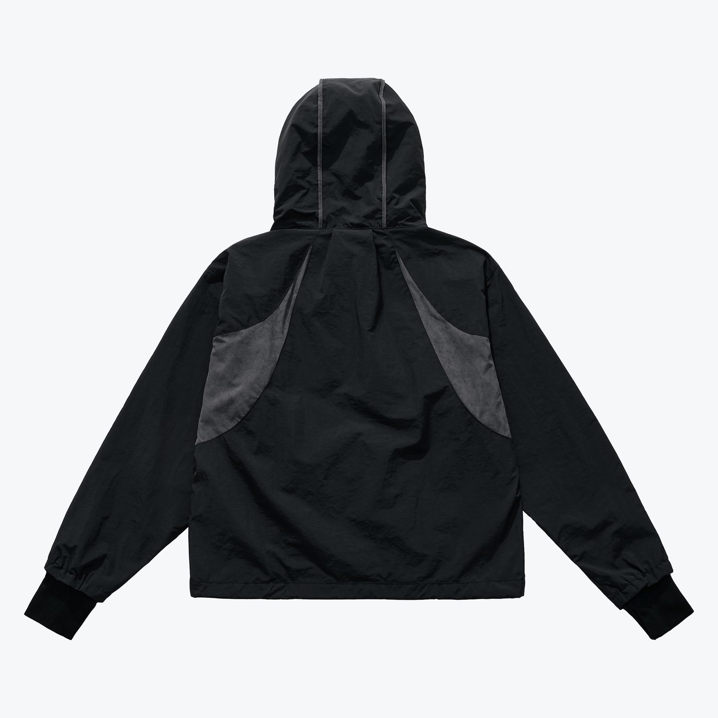 
                  
                    Paneled Lightweight Hooded Jacket Black【L25-39BK】
                  
                