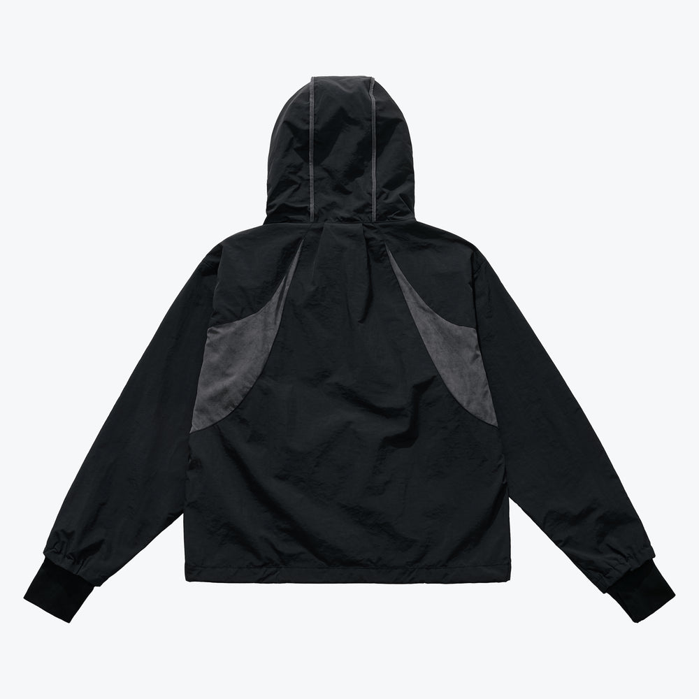 
                  
                    Paneled Lightweight Hooded Jacket Black【L25-39BK】
                  
                