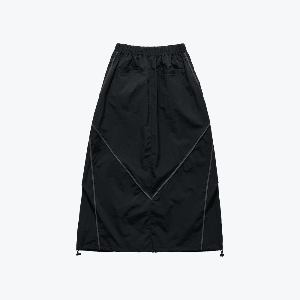 
                  
                    Paneled Lightweight Layer Skirt Black【L25-38BK】
                  
                