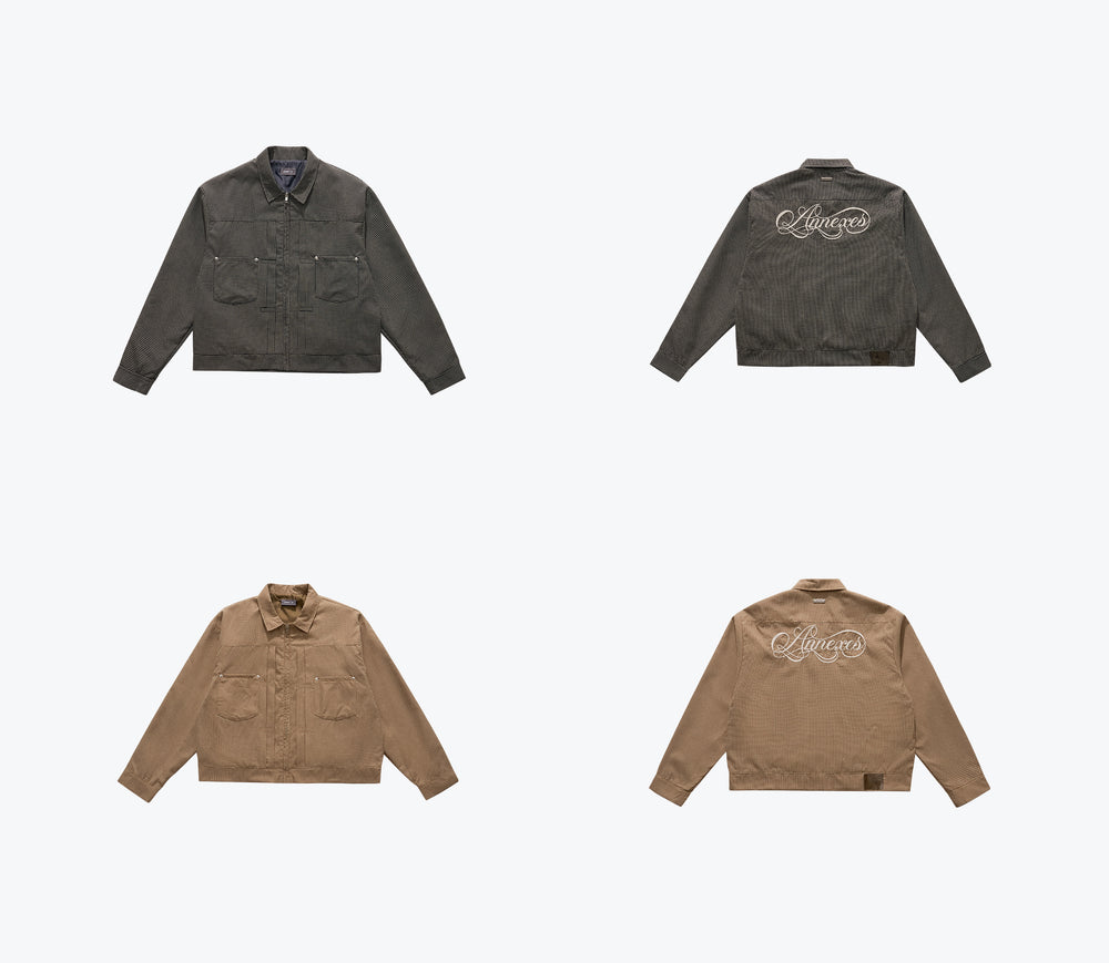 
                  
                    Embroidered Plaid Jacket Tan【M25-49TAN】
                  
                