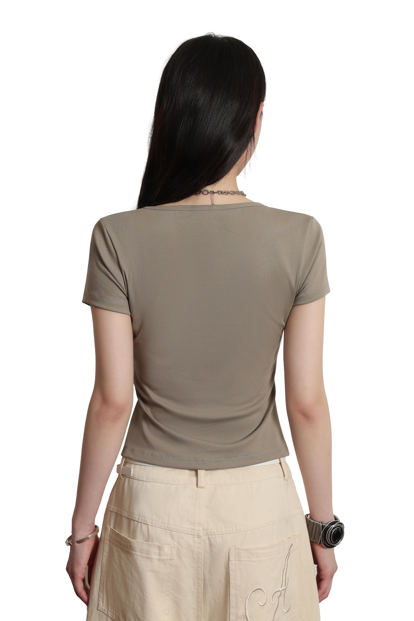 
                  
                    Easy Henry Neck Short Sleeve Tee Khaki【L26-17KA】
                  
                