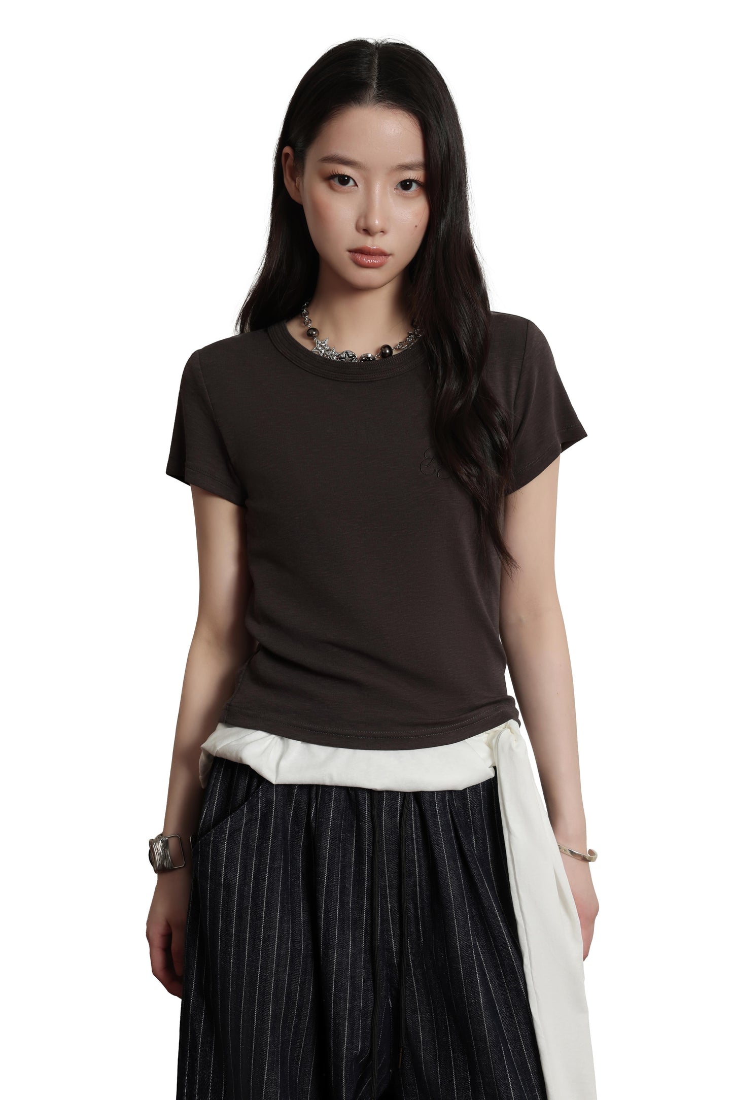 
                  
                    Logo Crop Top Black【L26-T09BK】
                  
                