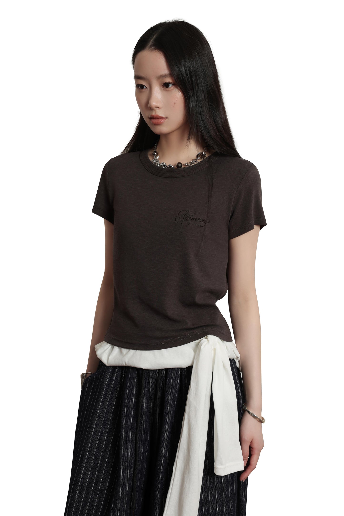 
                  
                    Logo Crop Top Black【L26-T09BK】
                  
                