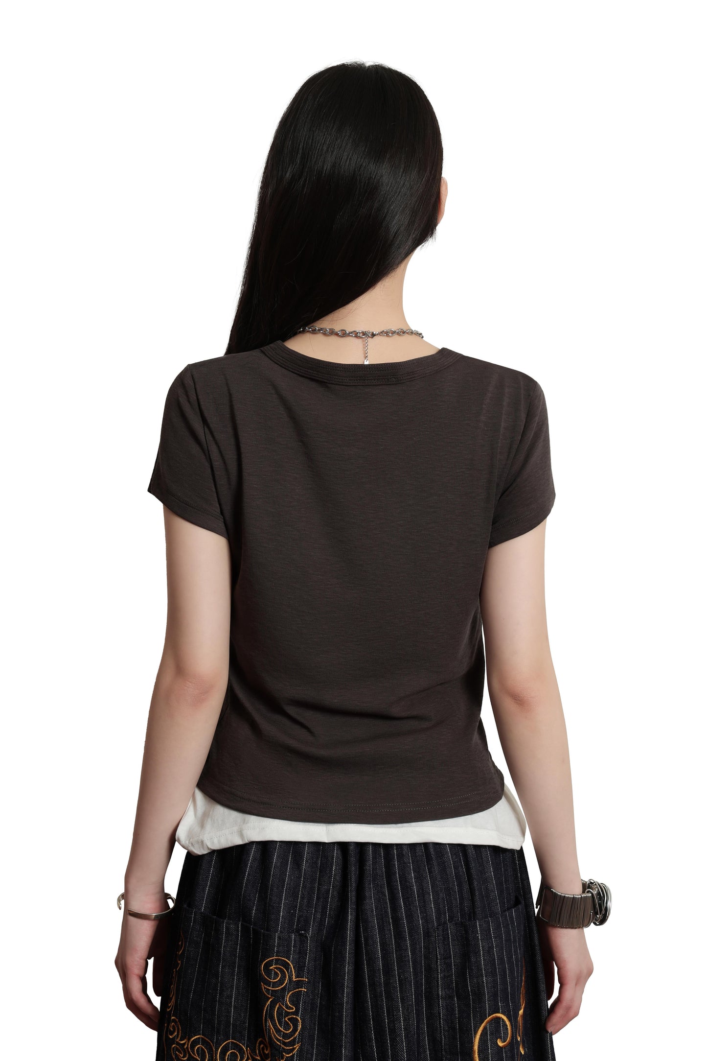 
                  
                    Logo Crop Top Black【L26-T09BK】
                  
                