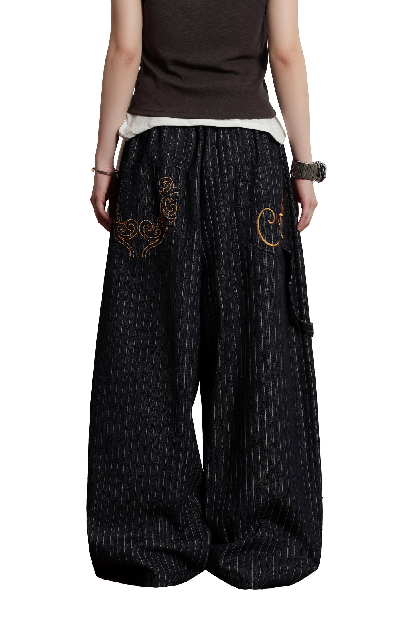 
                  
                    Emberoidered Nonfade Balloon Pants Indigo【L26-07IN】
                  
                