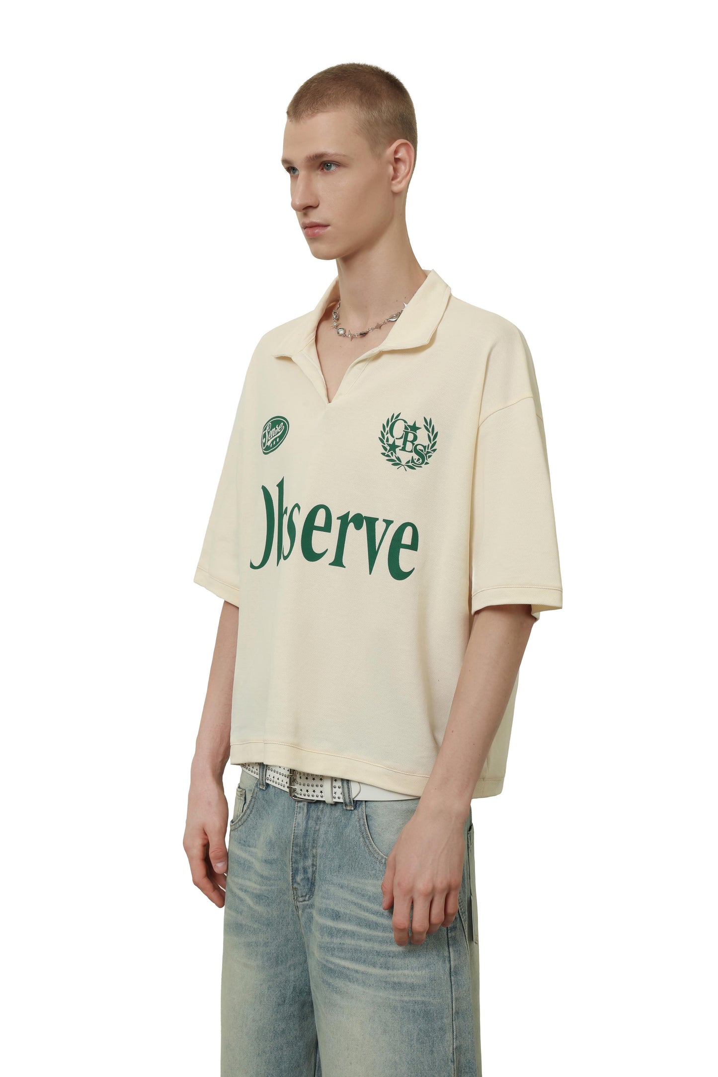
                  
                    Ivy League Boxy Polo Ivory【M26-17IY】
                  
                