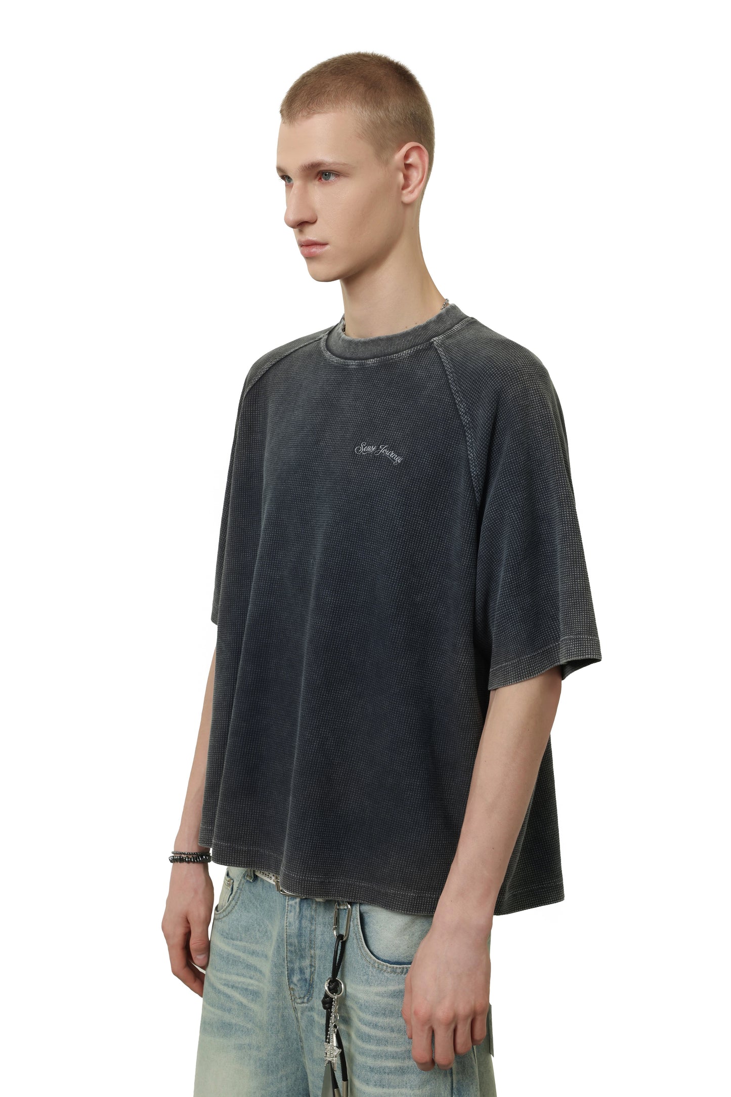 
                  
                    Pigment Dyed Waffle Boxy Tee Vapor Blue【M26-T10VB】
                  
                