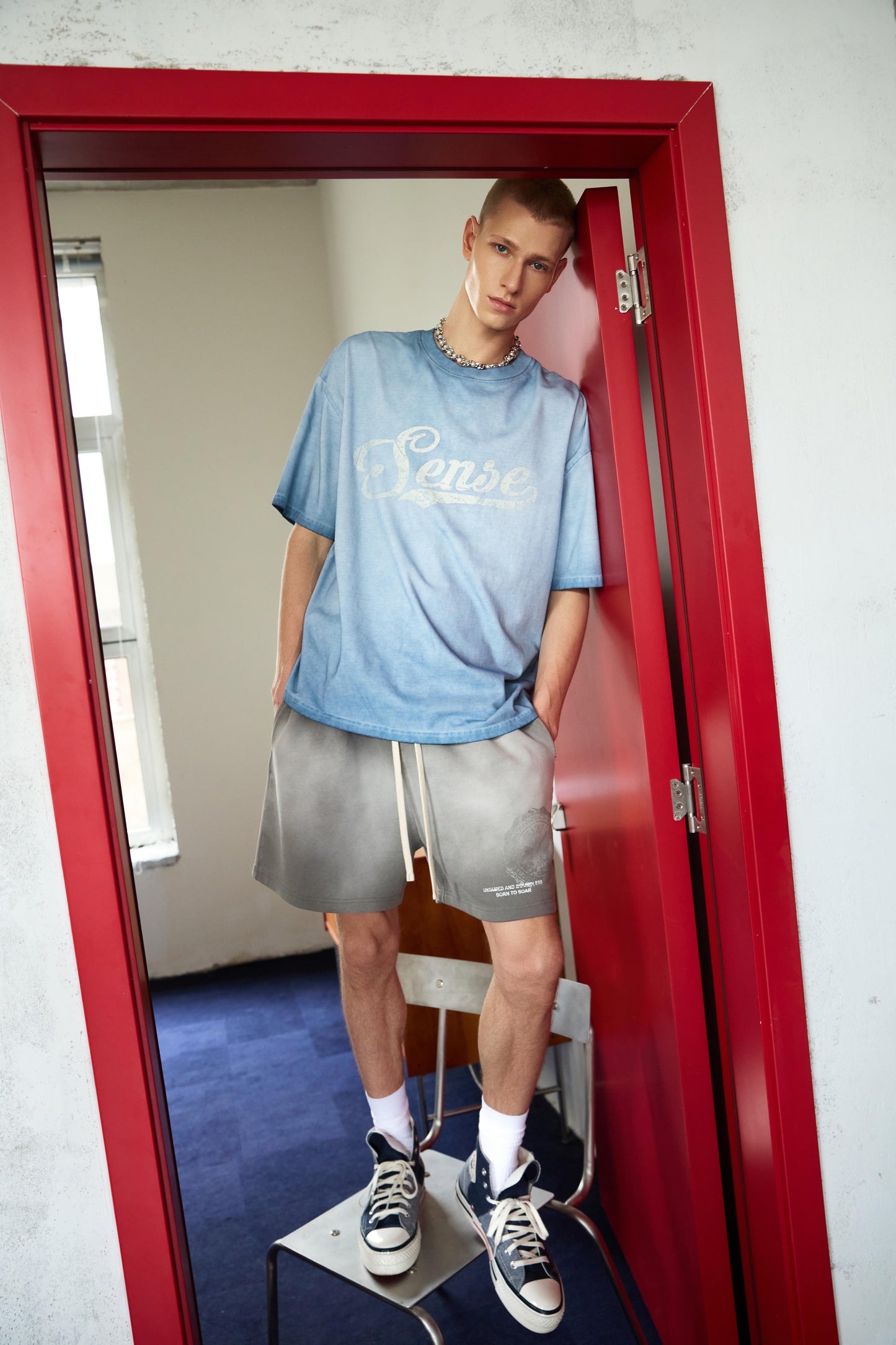
                  
                    Aerosol Fade Sweat Shorts Ash Grey【M26-21AG】
                  
                