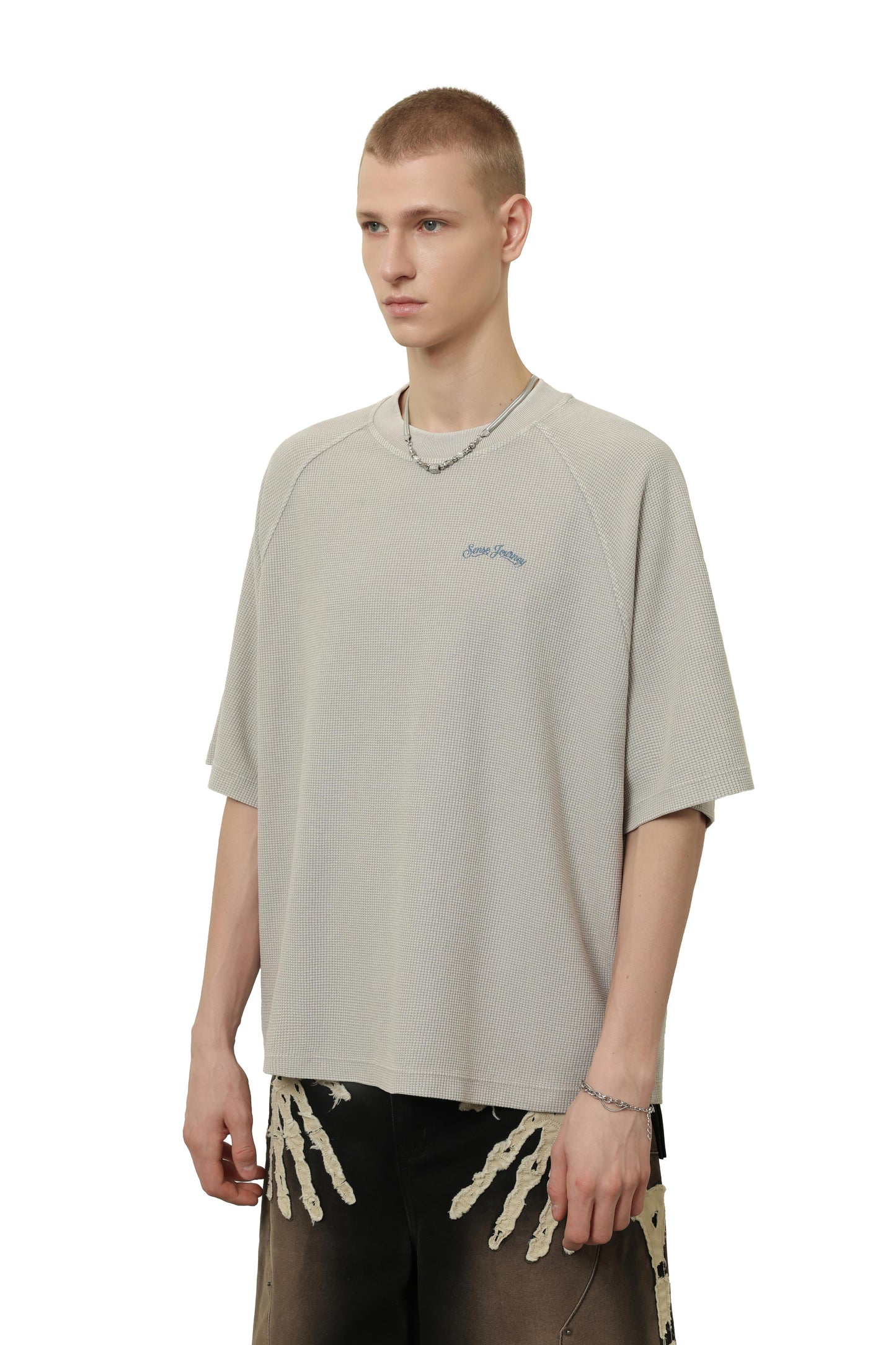 
                  
                    Pigment Dyed Waffle Boxy Tee Grey【M26-T10GY】
                  
                
