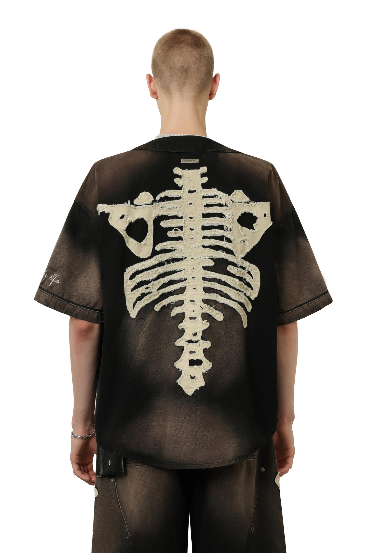 
                  
                    Bone Applique Baseball Jersey Charcoal【M26-19CH】
                  
                