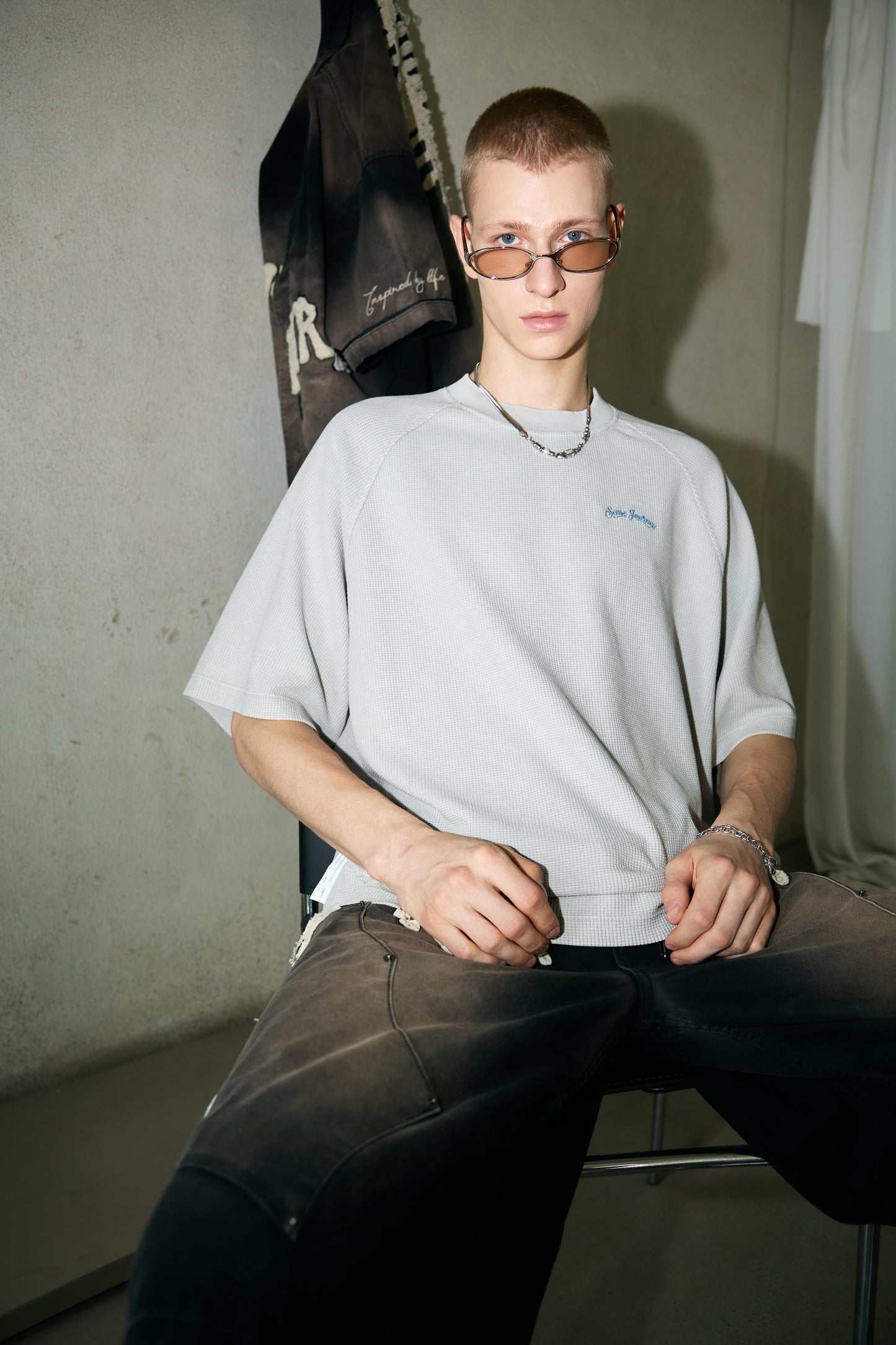 
                  
                    Pigment Dyed Waffle Boxy Tee Grey【M26-T10GY】
                  
                