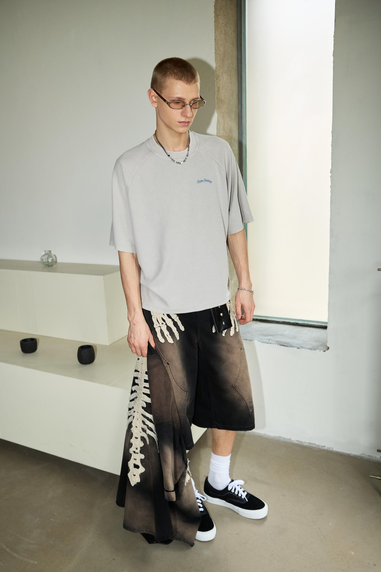 
                  
                    Pigment Dyed Waffle Boxy Tee Grey【M26-T10GY】
                  
                
