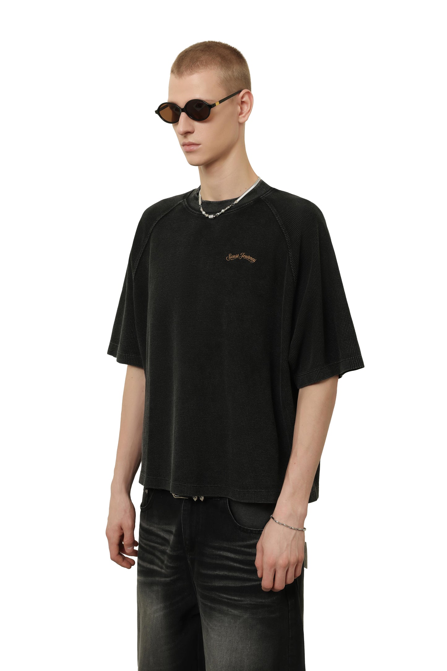 
                  
                    Pigment Dyed Waffle Boxy Tee Carbon【M26-T10CB】
                  
                