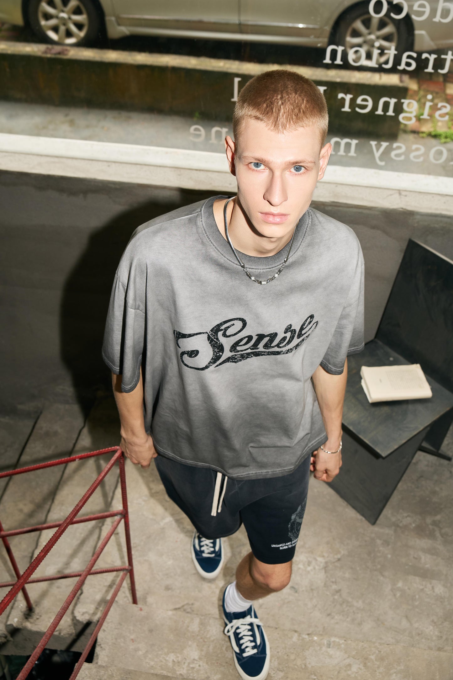 
                  
                    SNE Spray Dyed Graphic SS Ash Grey【M26-T11AG】
                  
                