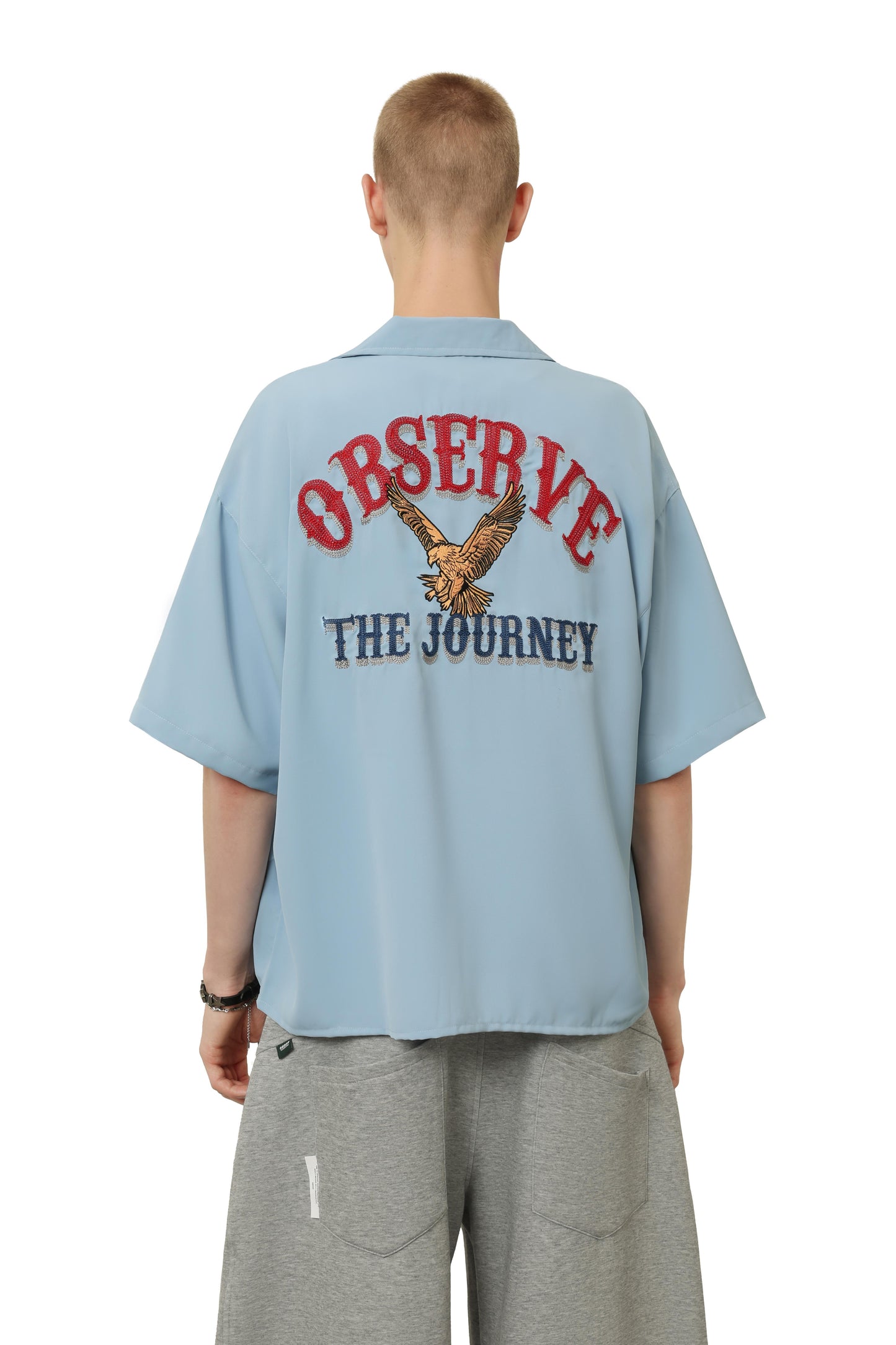 
                  
                    Eagle Chain- Stitch Camp Shirt Blue【M26-18BL】
                  
                