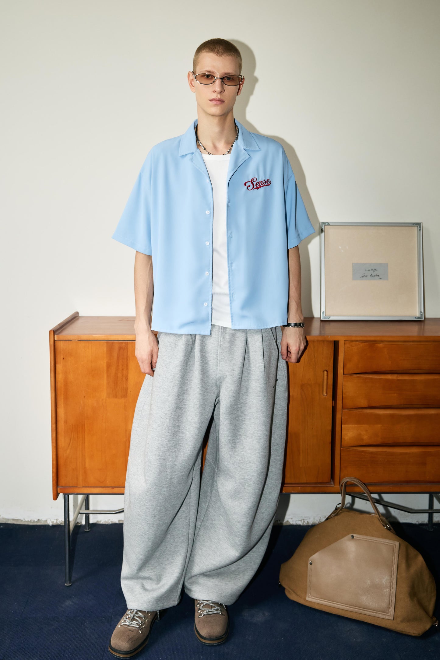 
                  
                    Eagle Chain- Stitch Camp Shirt Blue【M26-18BL】
                  
                
