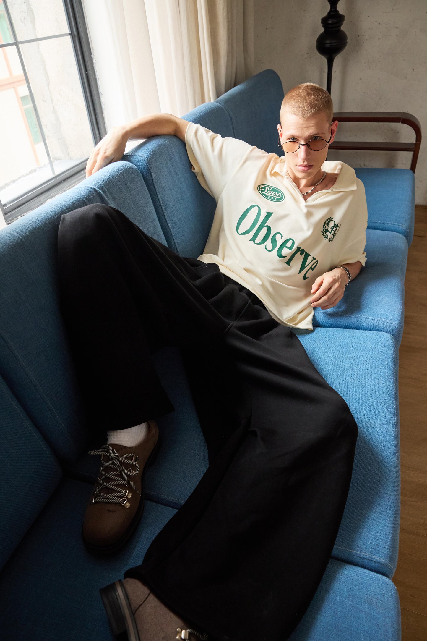 
                  
                    Wide Curved Sweat Pants Black【M26-13BK】
                  
                