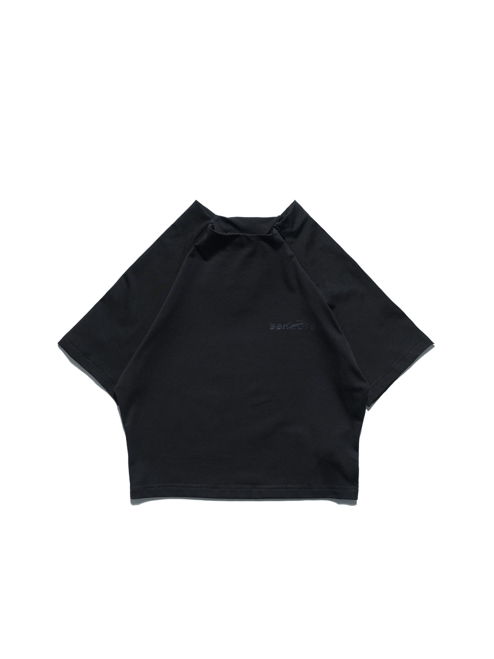 octo gambol x sense Zip Cropped Top Black【S25-OS-WT1BK】