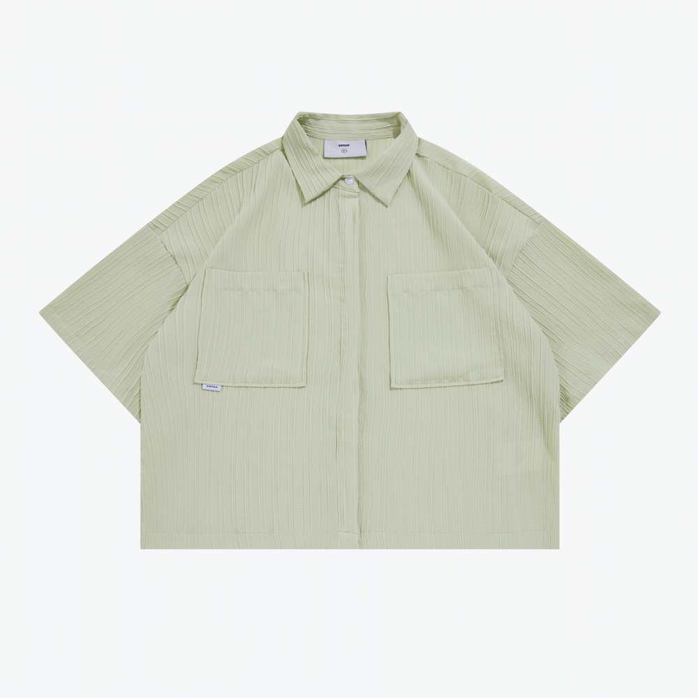 Jacquard SS Shirt Lime Green【L23-20LG】