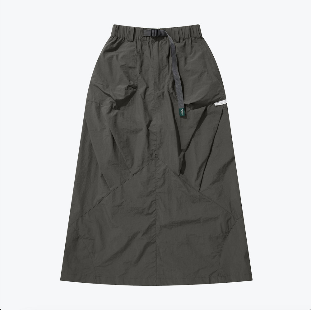 Parachute Straight Skirt Green【L23-27GN】