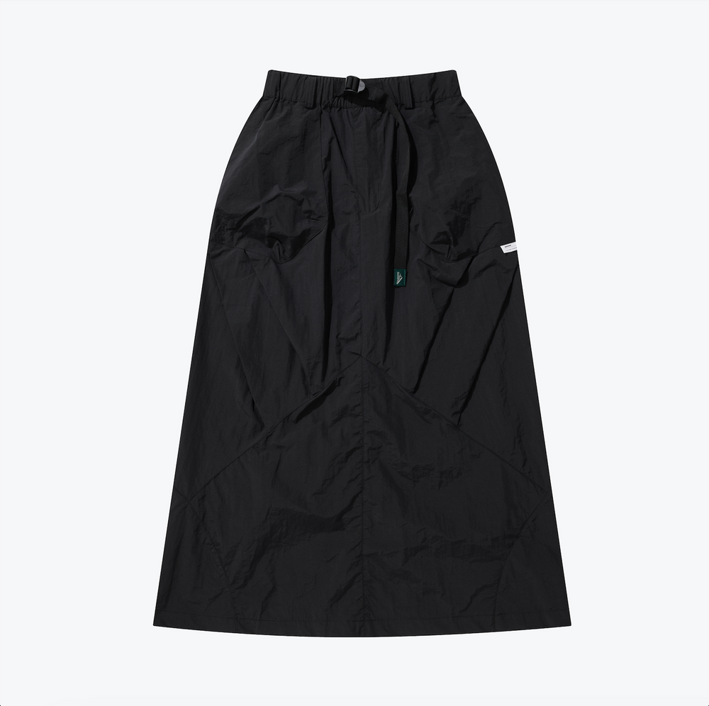 Parachute Straight Skirt Black【L23-27BK】