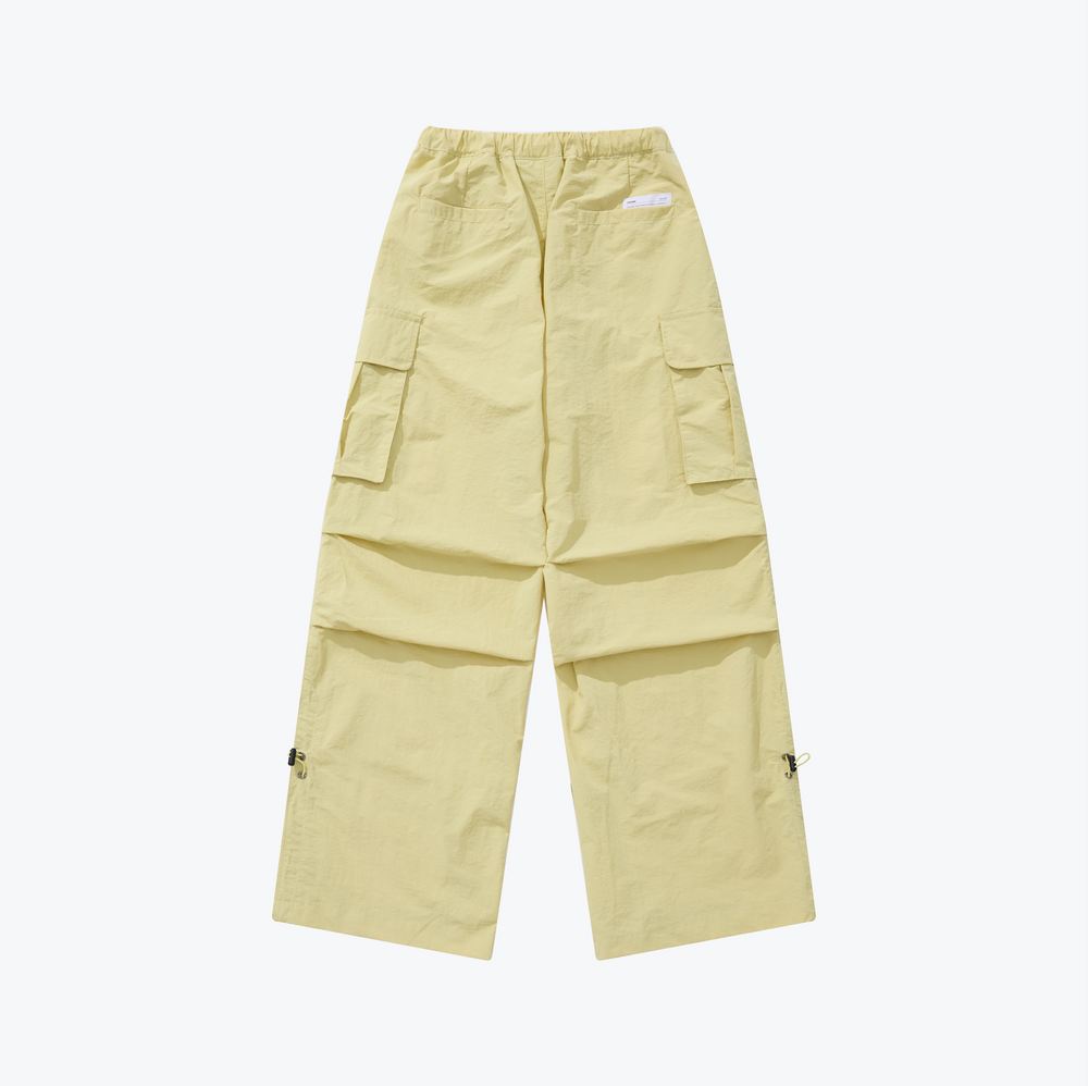 
                  
                    Wide Cut Parachute Cargo Pants Lime Green【L23-38LG】
                  
                