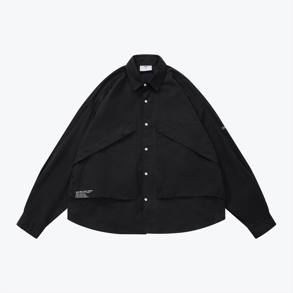 
                  
                    Tech Pocket LS Shirt Black【M23-51BK】
                  
                