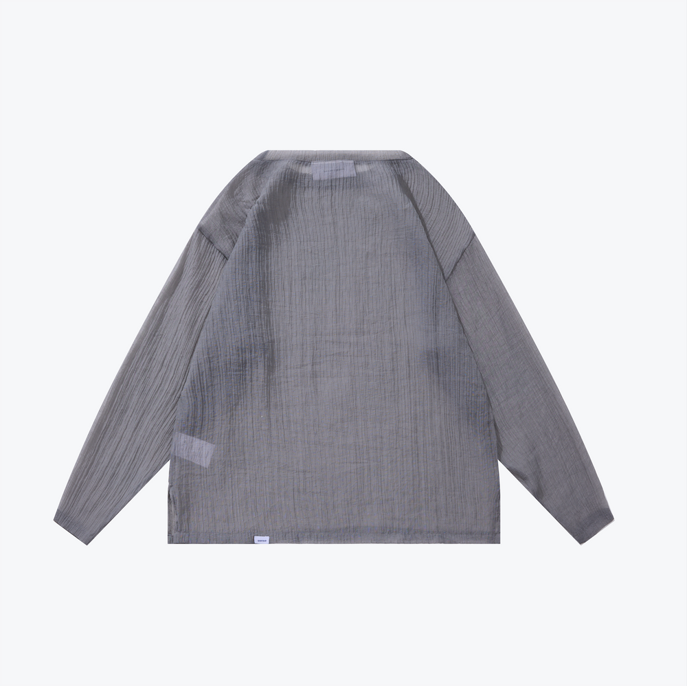 
                  
                    Long Sleeve Textured Top Grey【L23-47GY】
                  
                