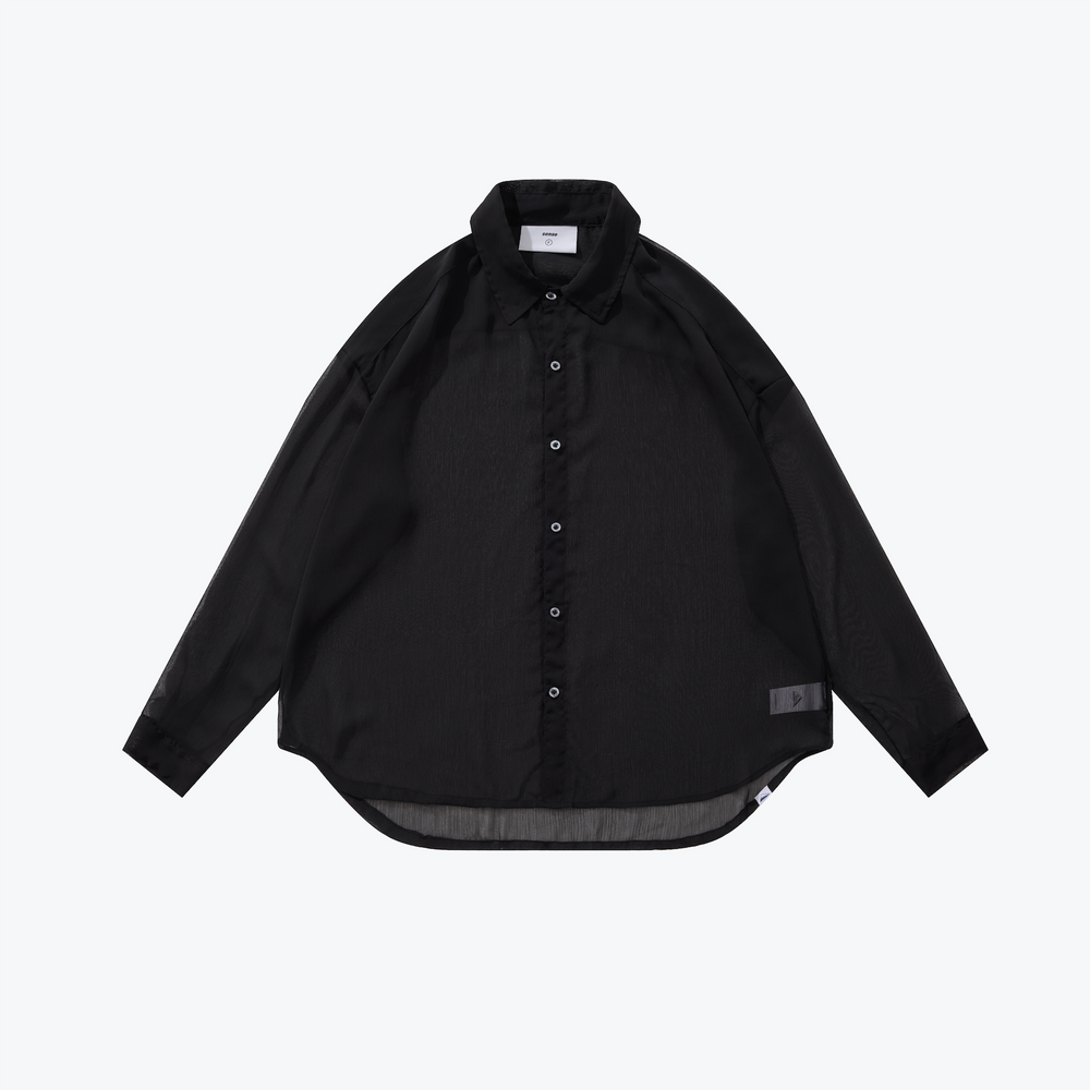 
                  
                    Long Sleeve Textured Shirt Black【L23-49BK】
                  
                