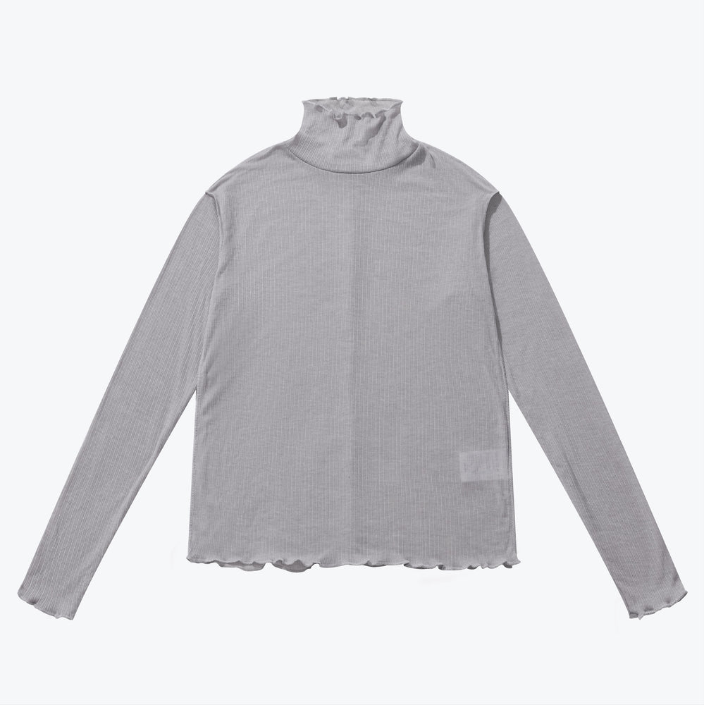 
                  
                    High Neck Light Cotton Top Grey【L23-40GY】
                  
                
