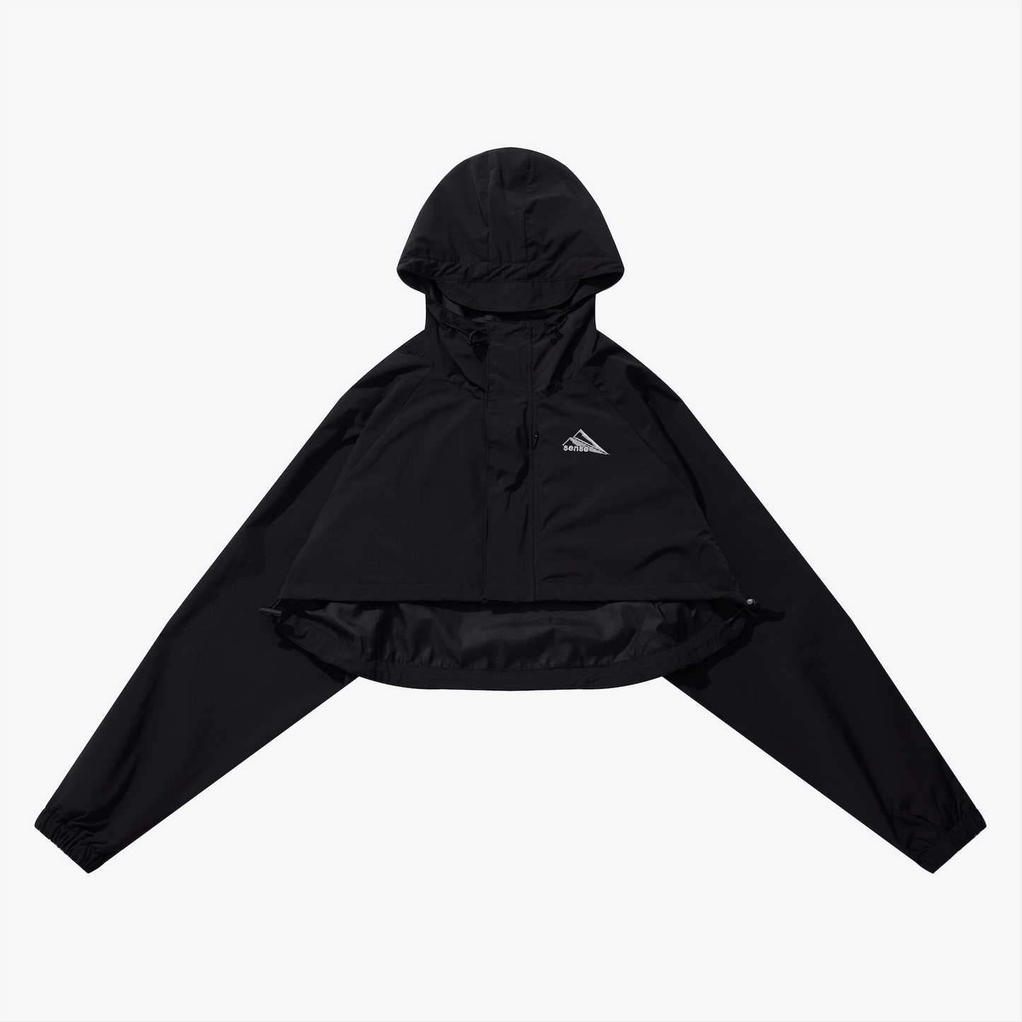 
                  
                    Cropped Hooded Jacket Black 【L23-37BK】
                  
                