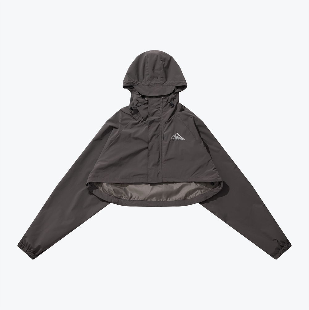 Cropped Hooded Jacket Olive 【L23-37OL】