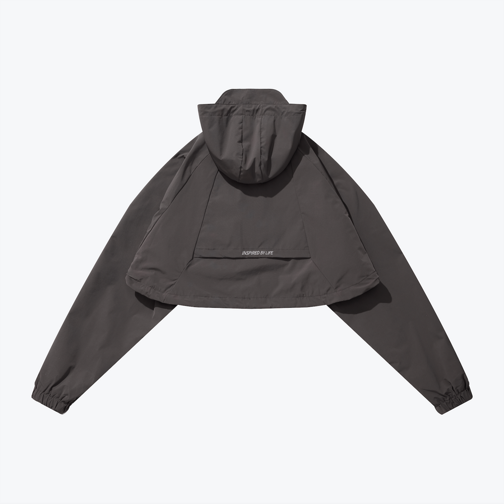 
                  
                    Cropped Hooded Jacket Olive 【L23-37OL】
                  
                