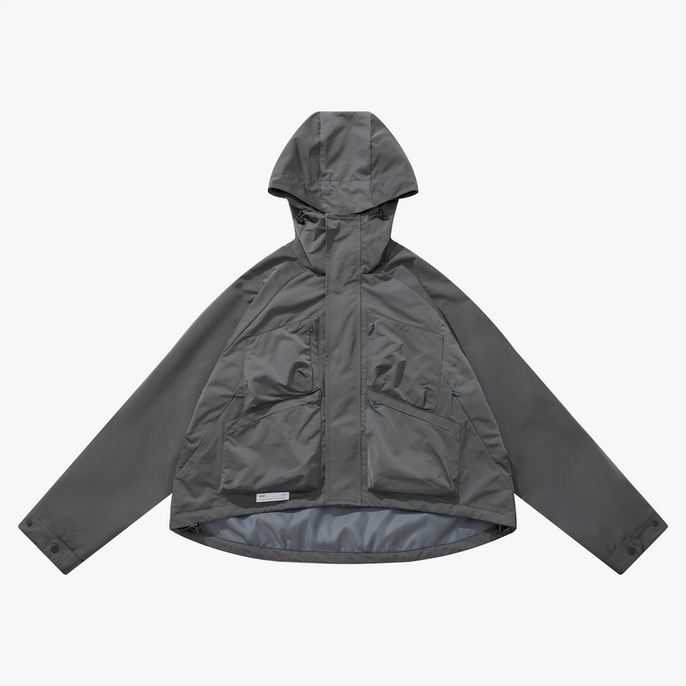 Tech Cropped Windbreaker Grey【L23-33GY】