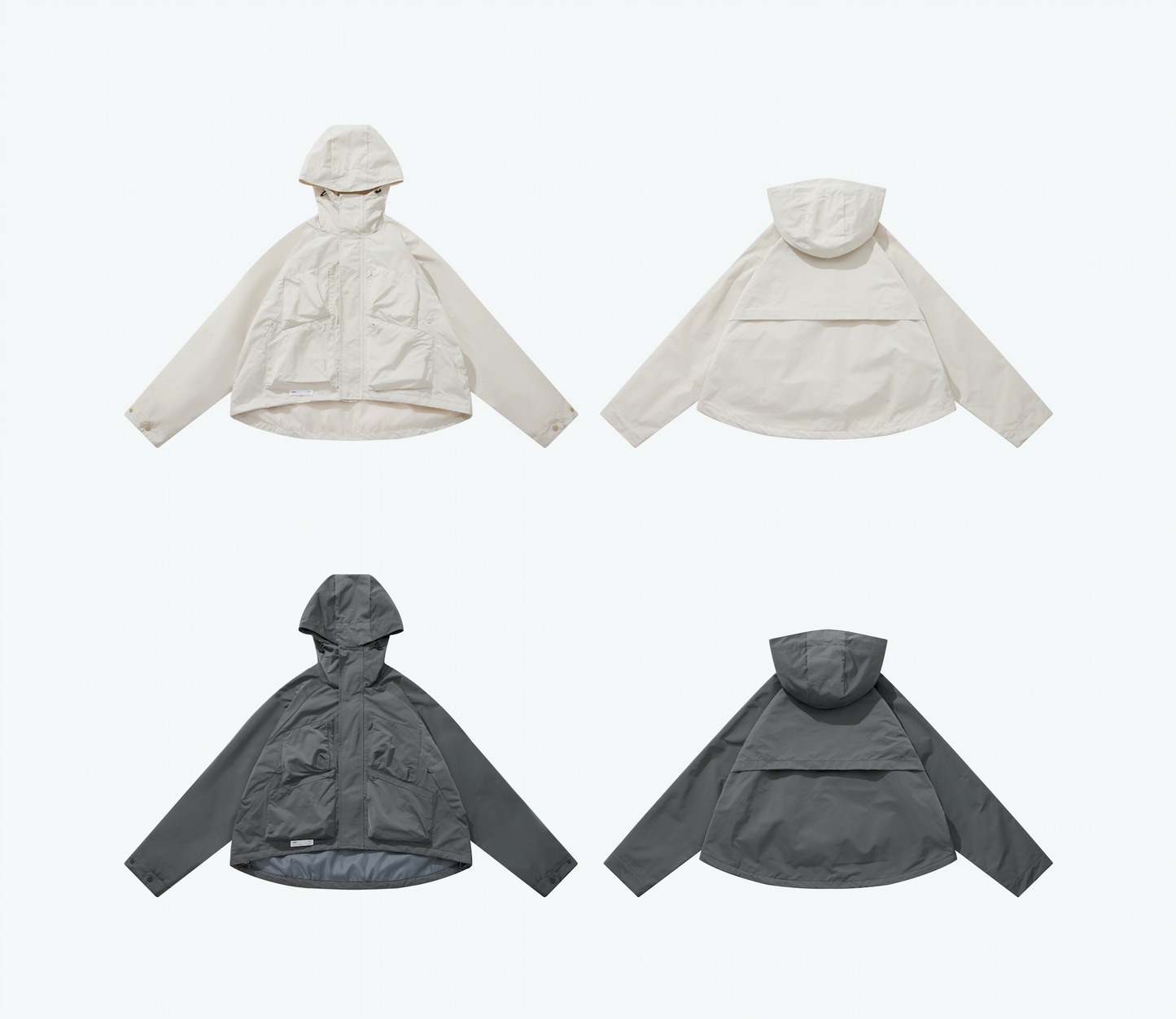 
                  
                    Tech Cropped Windbreaker Grey【L23-33GY】
                  
                