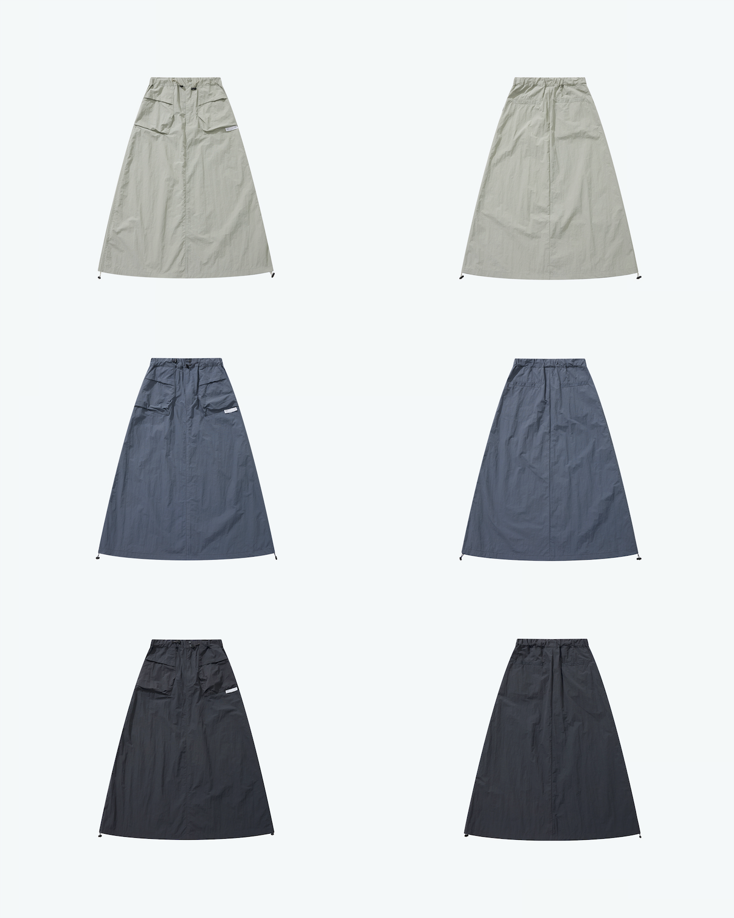 
                  
                    Side Elastic Full Skirts Light Grey【L23-44LG】
                  
                